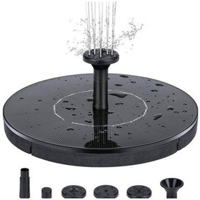 Resim Pazly Güneş Enerjili Yüzen Çeşme - Otomatik Bahçe & Havuz Su Fıskiyesi Abs 