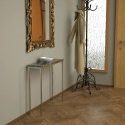 Resim Evka Shiny Dresuar Paslanmaz Siyah Mermer Tabla 