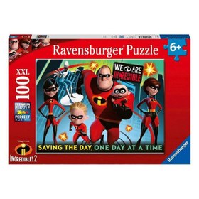 Resim Ravensburger 100 Parça Puzzle Walt Disney İnanılmaz Aile 107162 