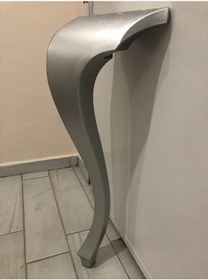 Resim LÜKENS 75 CM GÜMÜŞ EKSTRA SAĞLAM PLASTİK MASA ve DRESUAR AYAĞI (2 ADET) 