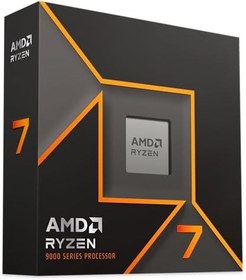Resim AMD Ryzen 7 9700X İşlemci, 8 Çekirdek/16 Dizilmemiş İplik, Zen 5 Mimarisi, 40MB L3 Önbellek, 65 W TDP, 5,5 GHz'e kadar Frekans Artırma, Soket AM5, DDR5 ve PCIe 5.0, Fan Yok 