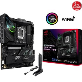 Resim Asus Rog Strıx Z890-F Gamıng Wıfı Ddr5 5xm2 Usb3.2 Rgb Lan Atx 