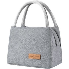 Resim Pazly--kalın Isı Yalıtımlı Öğle Yemeği Çantası-gri Gri 