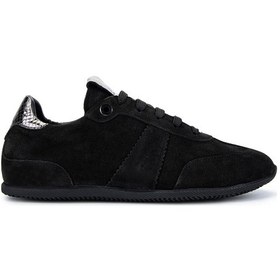 Resim Tamer Tanca Kadın Hakiki Deri Siyah Süet Sneakers & Spor Ayakkabı 1060 25143 Bn Ayk Y25 Sıyah Suet Siyah 
