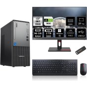 Resim Lenovo Thinkcentre Neo 50T Gen 5 Intel Core I7 13700 96GB 2tb SSD GTX1650/4GB 27" Fhd Monitör W11P Masaüstü Bilgisayar & Per4 USB Bellek 12UB000LTRMNT2419 