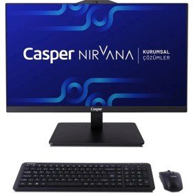 Resim Casper Nirvana A90.1342-BE00X-V-S Siyah Intel i5-13420H 16GB RAM 480GB NVME 23.8" Pivot All In One 