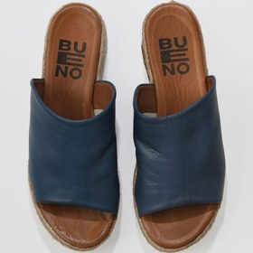 Resim Bueno Shoes Mavi Deri Kadın Düz Terlik 01ws4200 