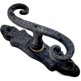 Resim Antika Tarz Dekoratif Pirinç Kıvrık Pencere Kolu - 130x33 Mm, Oksit Tdrtr ANTİK 
