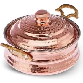 Resim Karaca Ahlat Bakır Mini Güveç Tencere 10 cm 