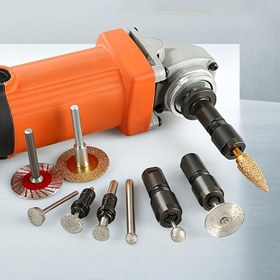 Resim Çok Amaçlı Geliştirilmiş 3mm & 6mm Taşlama Mandren Adaptör Seti - M10 * 1.5 Diş, Ahşap İşleme ve Cilalama Aletleri için Metal Yapı 