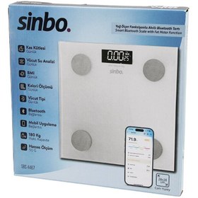 Resim Light up YAĞ ÖLÇERAKILLI BLUETOOTH CAM BASKÜL PİLLİ 180KG/50GR 28X28CM 8-KİŞİ HAFIZA LCD EKRAN GÖSTERGE SBS- 