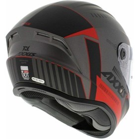 Resim AXXIS Motosiklet Full Face Draken S V.2 Metalik Gri Motorcu Kaskı Çift Vizörlü 