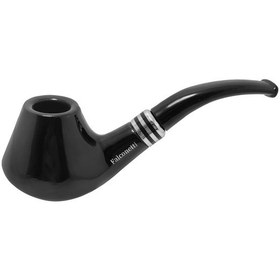 Resim Falconetti Siyah Parlak Sandalwood Ahşap Pipo Rc99 