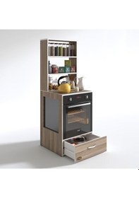 Resim Kenzlife ankastre fırın dolabı gönül crd 165*60*56 mutfak çekmeceli 