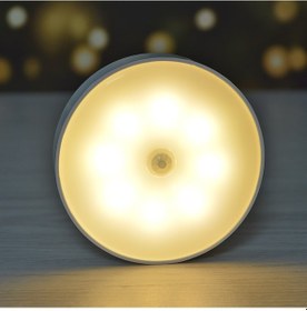 Resim Hareket Sensörlü Usb Şarjli Led Gün Işik Lamba Siyah 