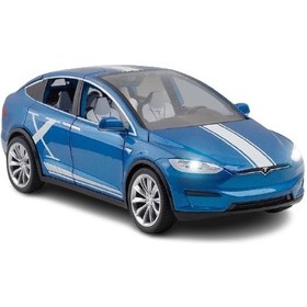 Resim Charge 1/20 Büyük Boy Tesla Modeli x Araba Modeli 