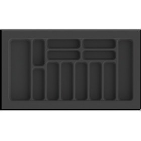 Resim Çekmece İçi Kaşıklık Ve Kepçelik Düzenleyici Antrasit 86x49 Cm 78,5x40 Cm Kadar Kesilebilir Antrasit 