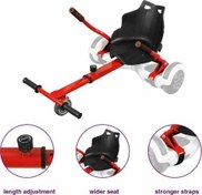 Resim Go Kart 6.5 "8.5" 10 "Scooter Hoverboard Için Ayarlanabilir Hover Gokart Kırmızı 
