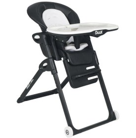 Resim Duux Alkon Yatarlı Portatif Katlanabilen Yükseklik Ayarlı Mama Sandalyesi Siyah 