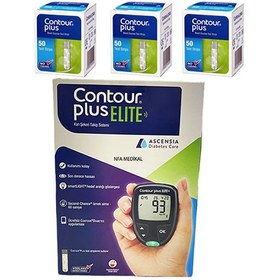 Resim Contour Plus Elite Kan Şekeri Ölçüm Cihazı + 150 Ölçüm Strip'i 
