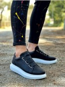 Resim Knack Sneakers Ayakkabı 889 Siyah Beyaz Taban KNKSNK889SBT 001 