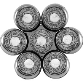 Resim Electric Tıraş Ticaretinin Yedek Kesici Başlığı Erkekler Için Jilet Sakal Düzeltici Islak ve Kuru 7d Yüzen Kafalar Bıçağı Gümüş (Yurt Dışından) 