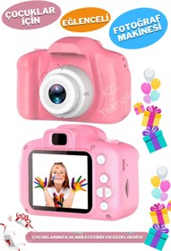 Resim Maybax Çocuk Dijital Fotoğraf Makinesi 1080p HD Mini Kamera Fotoğraf Video Oyun 