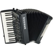 Resim Hohner A166103 MyColor III 72 Akordiyon (Night Jet Black) 