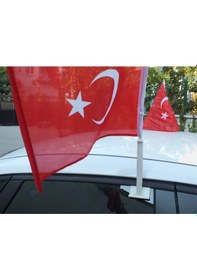 Resim Flamalı Araç Konvoy Türk Bayrağı 30 X 45 - 20 Adet 