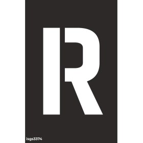 Resim İsg Tabelam 13x20cm/kompozit/R Harfi Boyama Şablonu 