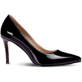 Resim Deery Siyah Rugan Kadın Stiletto Siyah 