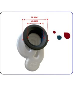 Resim VitrA 412490YP1TE Vitra1 Lt. Pisuvar Sifonu ve Contası 