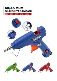 Resim 80 Watt Sıcak Silikon Tabancası Çekme Eritme Tabanca Şeffaf Mum Y 