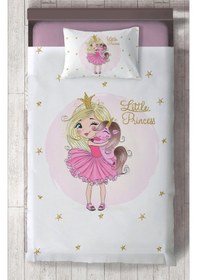 Resim Mekta Home Bebek Ve Çocuk Odası Little Princess Desenli Yatak Örtüsü Renkli 