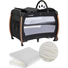 Resim 2050 Sleepy Oyun Parkı 70x110 Cm Bebek Beşik Yatak Hediyeli Siyah 