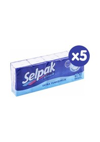 Resim Selpak Klasik Cep Mendil 10'lu 5 Paket 