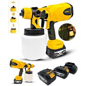 Resim Staxx Power Çift Akülü Sprey Boya Tabancası Dezenfektan Püskürtme 