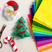 Resim 40 adet Yumuşak Keçe Levhaları, Karışık Keçe Sert Kumaş Kareler, Dokunmamış Keçe Levhaları, DIY Dikiş El Sanatları, Patchwork. (rastgele renk) 