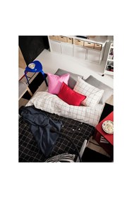 Resim IKEA 2'li yataklı kanepe açık gri, 119 cm kolayca yatağa dönüşür aynı hızla tekrar kanepeye dönüşür. 