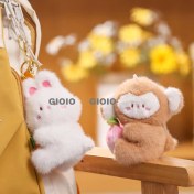 Resim Silver1 Iyi Şanslar Bebek Sevimli Karikatür Peluş Bebek Çanta Kolye Kız Öğrenci Bebek Asılı Anahtar (Yurt Dışından) 