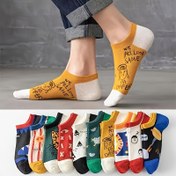 Resim 10 Çift Erkek Günlük Ayak Bileği Çorapları - Polyester-Spandex Karışımı, Nefes Alabilir Esnek Düşük Kesim Çoraplar Geometrik Desenler & Eğlenceli Grafikler ile, Sadece Elde Yıkama, Spor ve Günlük Kıyafetler için Çeşitli Renkler, Yenilikçi Çoraplar, Rahat Ayakkabı, Dayanıklı Örgü Yapısı, Aktif Yaşam Tarzı 