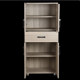 Resim Çok Amaçlı Dolap 130 Cm Hard Parlak Cordoba Suntalem 4Raf 1Çekme 