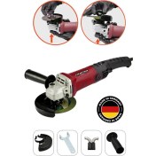 Resim 1200W Bakır Sargı Spiral Taşlama ve Kesme Makinesi, 125 Mm, Devir Ayarlı 