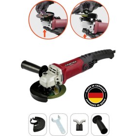 Resim 1200W Bakır Sargı Spiral Taşlama ve Kesme Makinesi, 125 Mm, Devir Ayarlı 