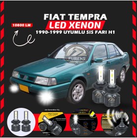 Resim SHOOPLAA Fiat Tempra Sis Farı Uyumlu Şimşek Etkili Led Xenon Premium Series H1 