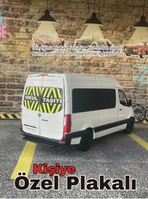 Resim bebeym Mercedes Sprinter Okul Taşıtı Oyuncak Araba - Sprinter Metal Araba - Okul Taşıtı 