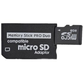 Resim POPKONSOL PSP Memory Stick Pro Duo Adaptör PSP Hafıza Kartı Çevirici Mikro SD Kart Adaptörü 