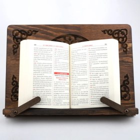Resim Camimarket Ahşap Masaüstü Kademeli Rahle Kitap Okuma Standı Ahşap Tabletlik 
