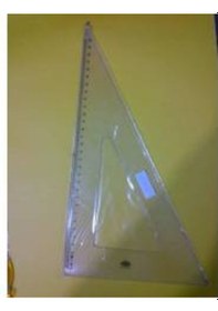 Resim Gönye 45x45x90 + 30x 60x 32 CM Hatas 2 Adet Cetvel 