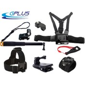 Resim Gplus St011 Gopro Eken Sjcam Aksiyon Kamera 11 Adet Aksesuar Seti 